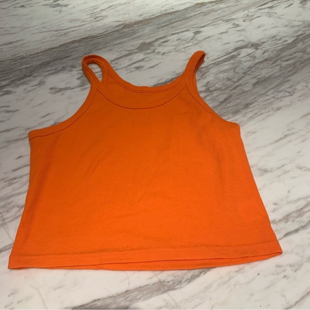 ORANGE CROPPED TANK